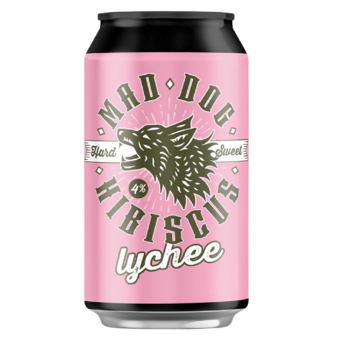 MAD DOG HIBISCUS & LYCHEE HARD LEMONADE 4%