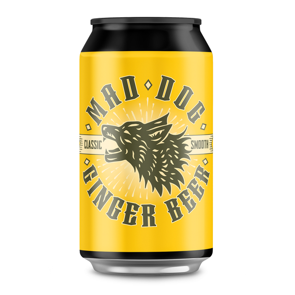 MAD DOG GINGER BEER 4%